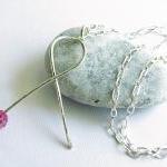 Breast Cancer Awareness Sterling Silver Handmade..